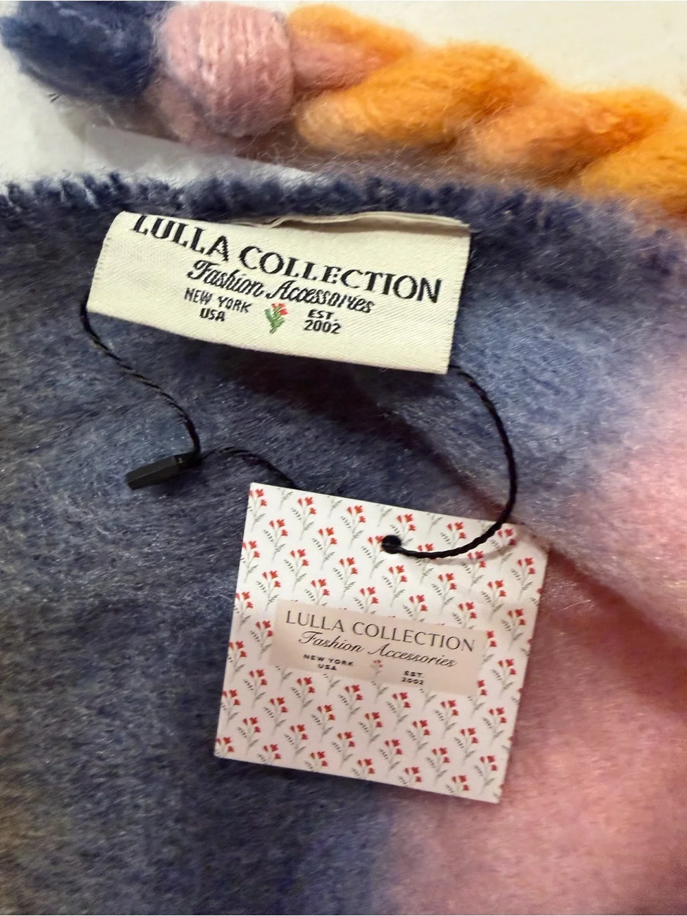 Lulla Collection Soft Tie-Dye Tassel Scarf – Cozy Autumn Wrap Shaw NWT